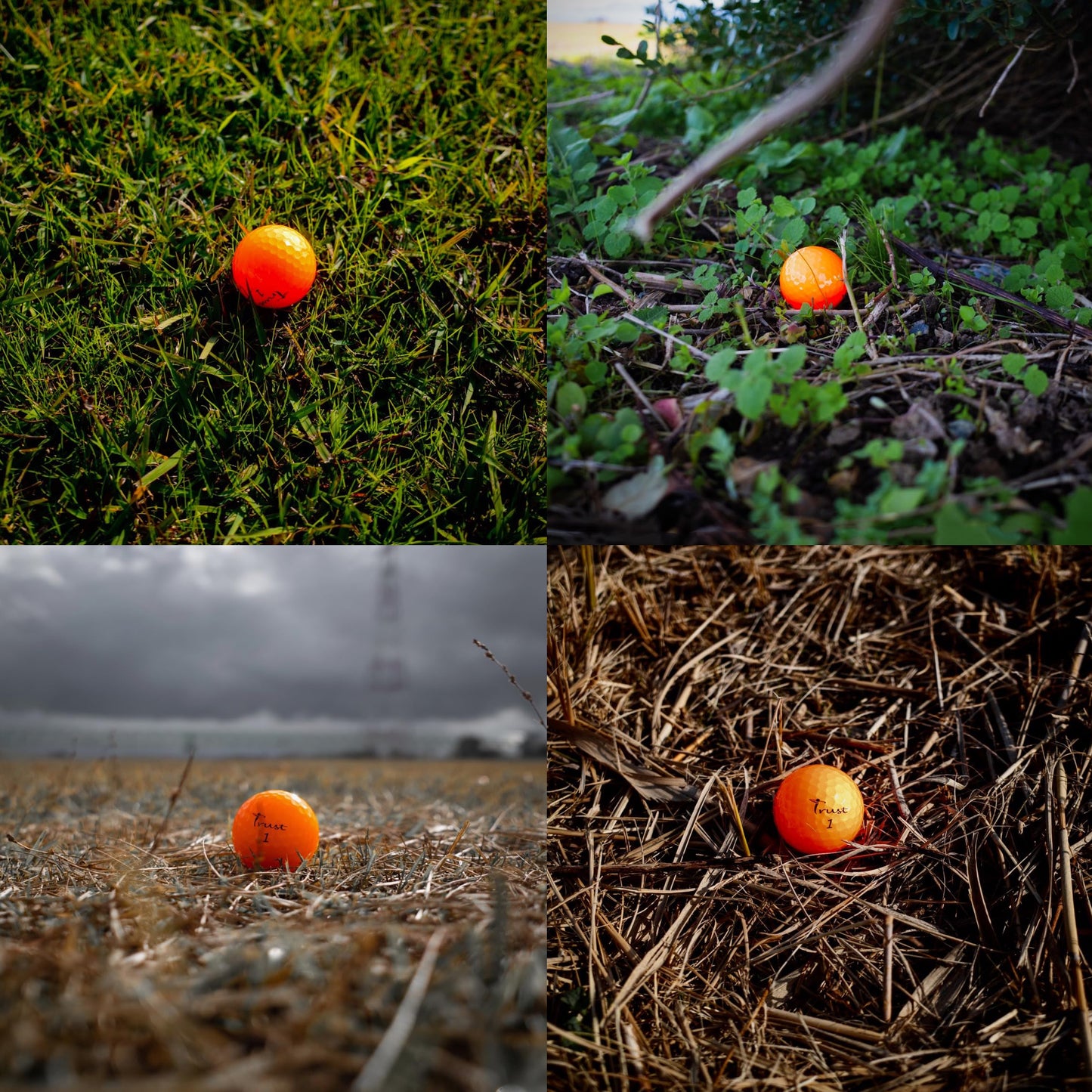 Trust Golf Balls Aurora Orange - Eye-catching golf balls, crystal urethane, 12 balls 