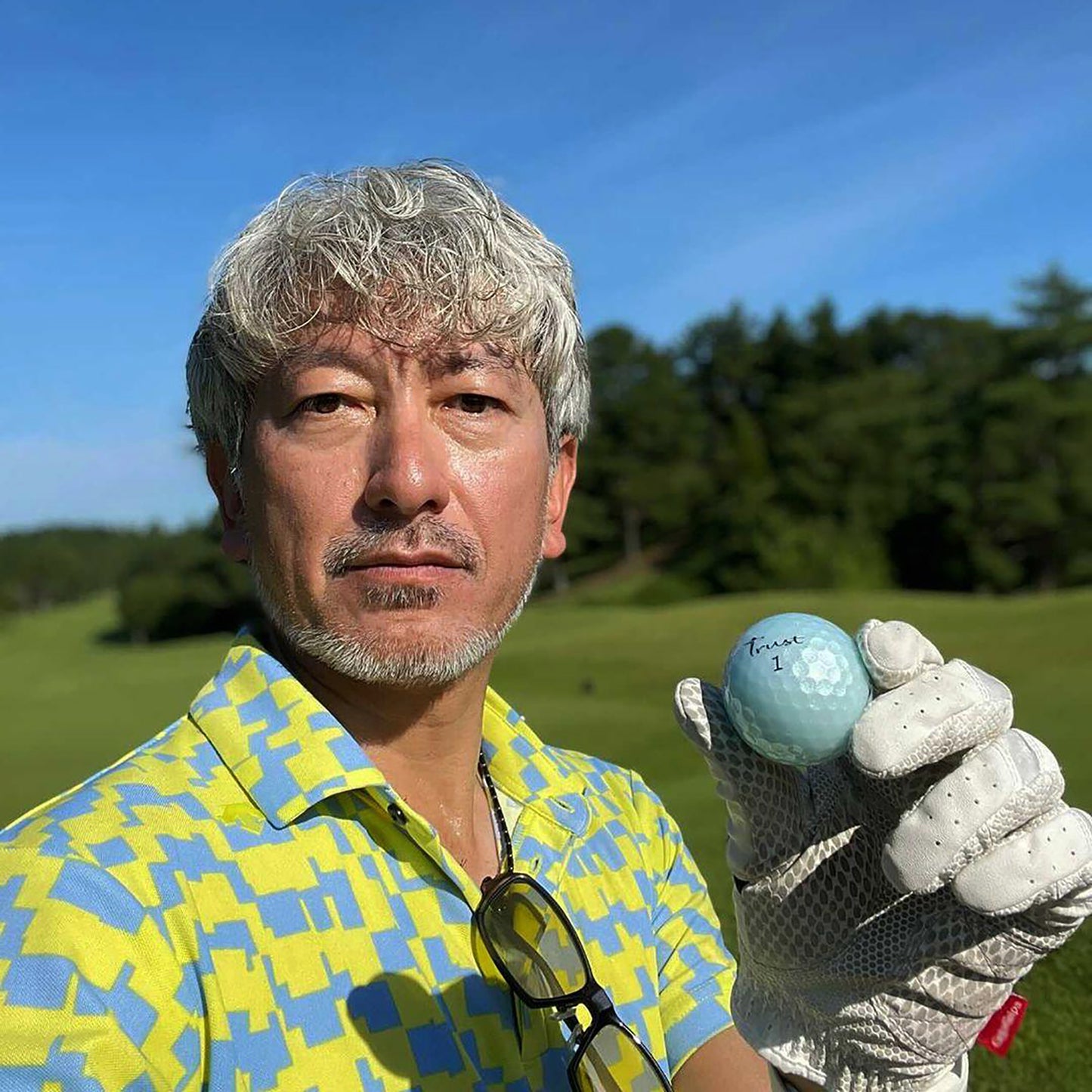 Aurora Icy Blue Crystal Urethane Golf Ball, 12 Balls