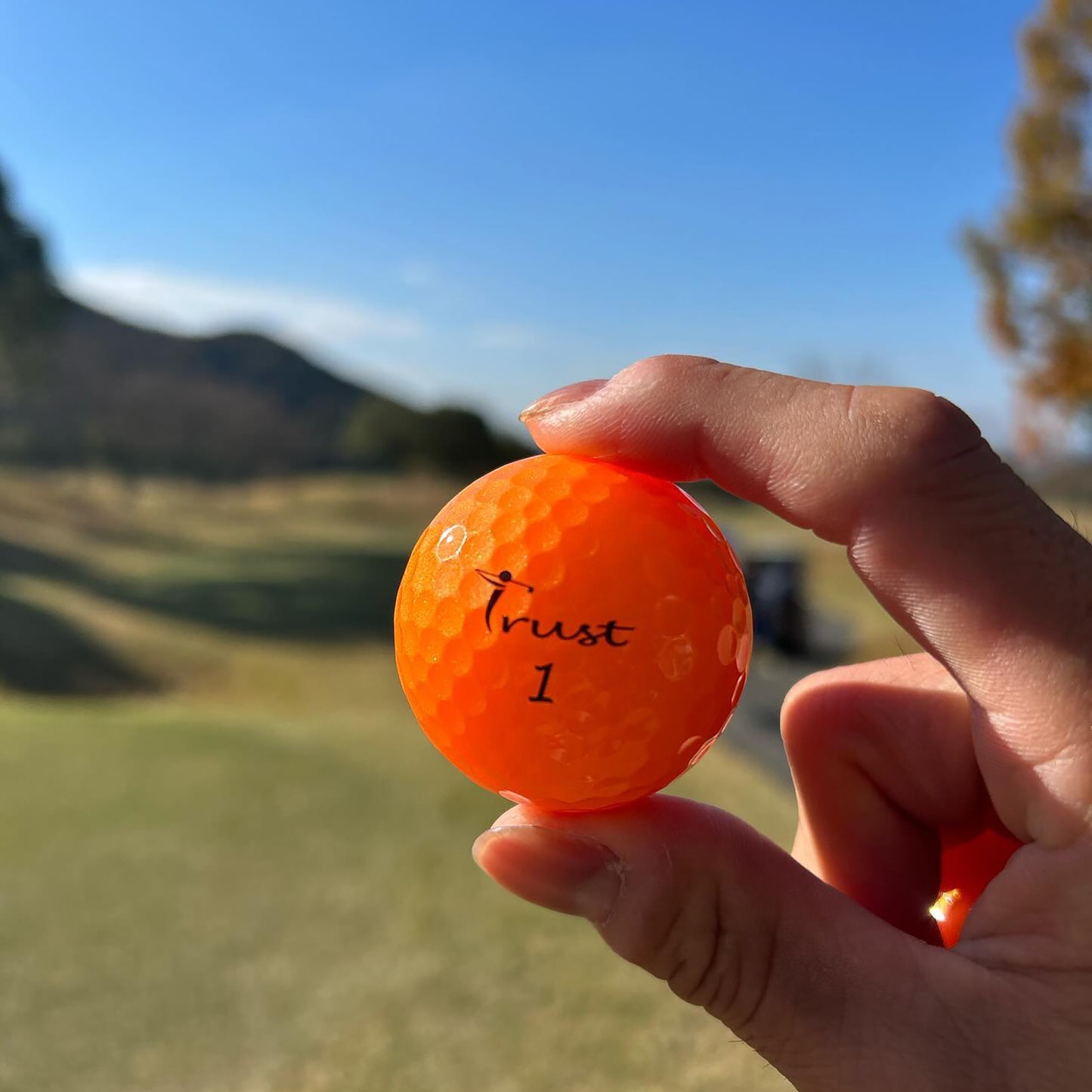 Trust Golf Balls Aurora Orange - Eye-catching golf balls, crystal urethane, 12 balls 