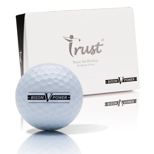 Trust Golf Balls Bison V Power - For ambitious golfers: Extreme distance under 169 km/h, 12 balls 