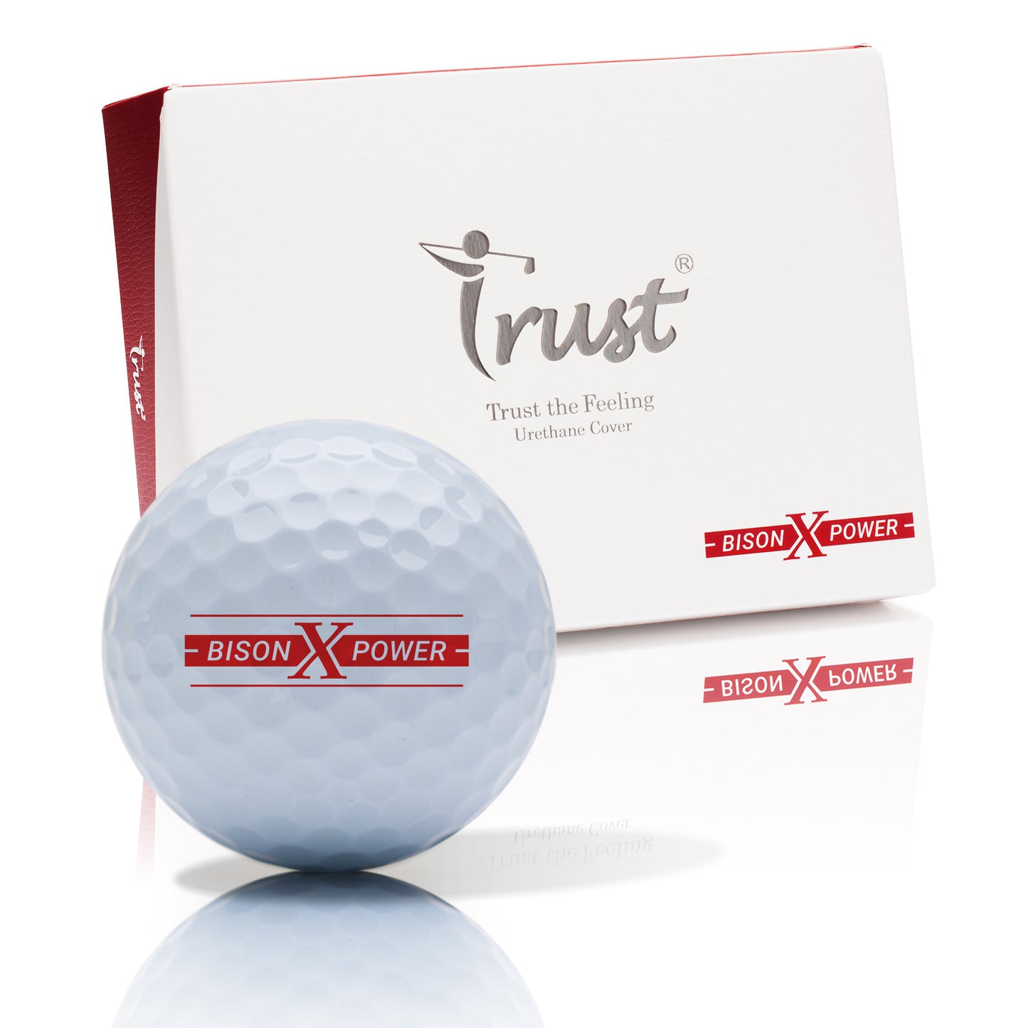 Trust Golf Balls Bison X Power - For ambitious golfers: Extreme distance from 169 km/h, 12 balls 
