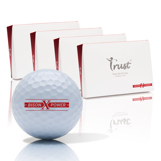 Trust Golf Balls Bison X Power - For ambitious golfers: Extreme distance from 169 km/h, 48 balls 