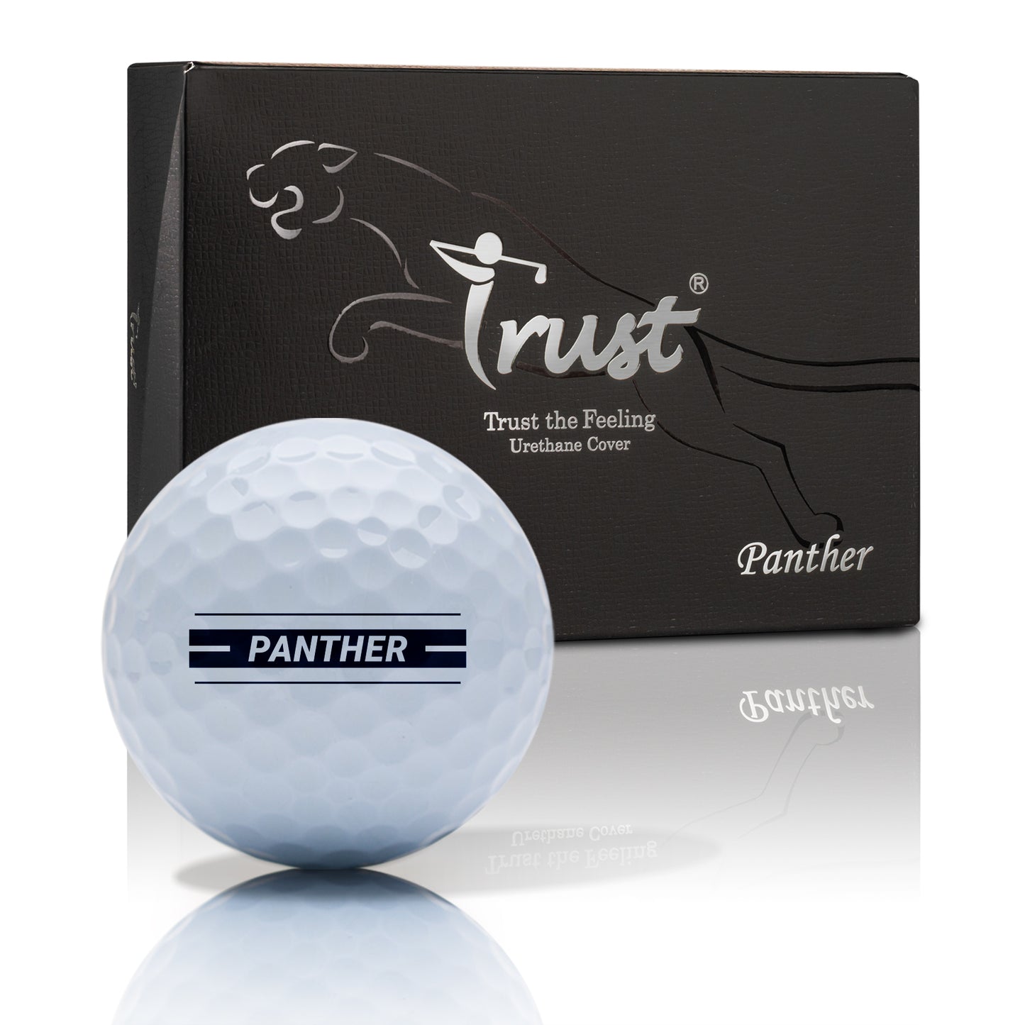 Trust Golf Balls Panther White – Urethane, soft feel, optimal combination of distance &amp; spin control, 12 balls 