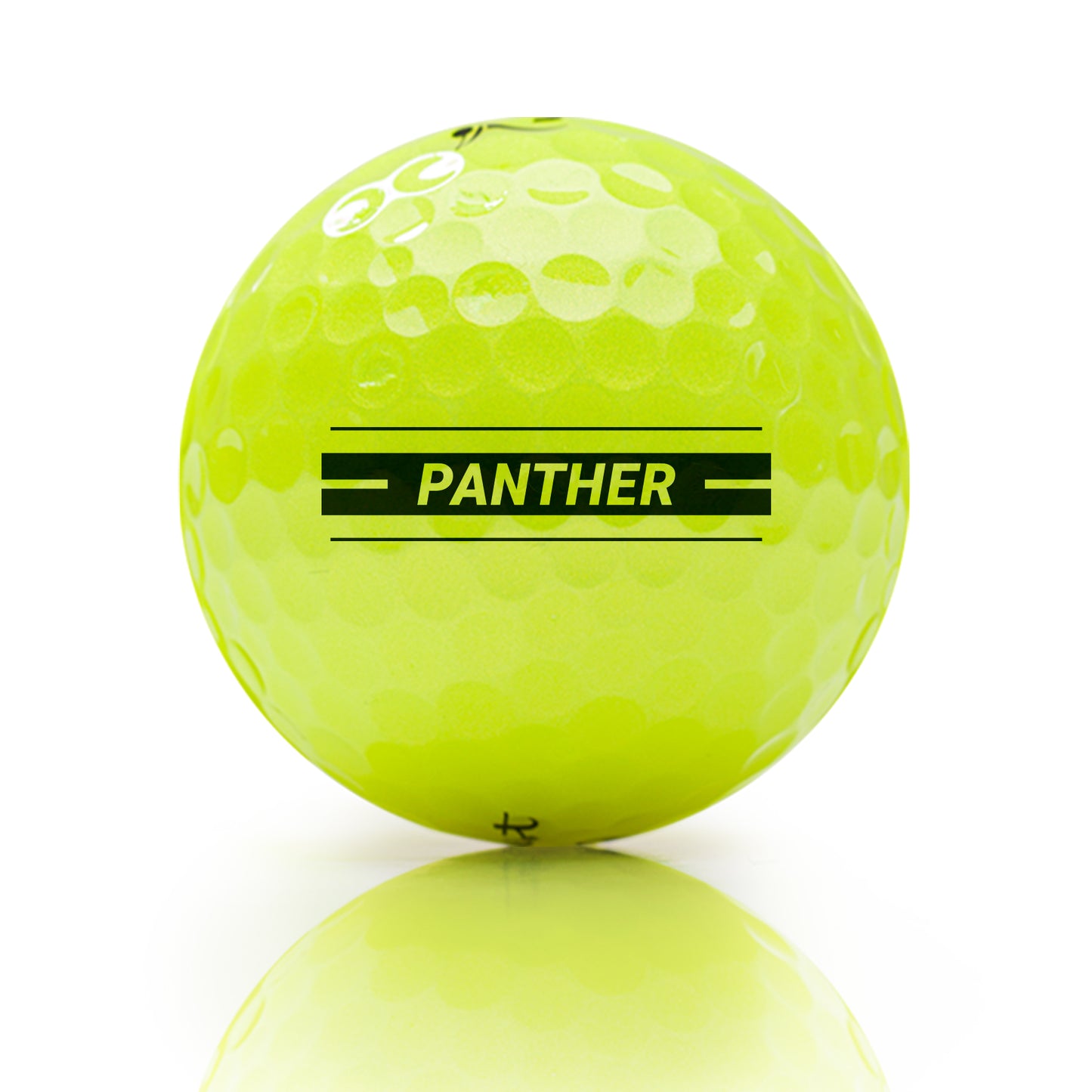 Trust Golf Balls Panther Yellow – Eye-catching golf balls, crystal urethane, 48 balls 