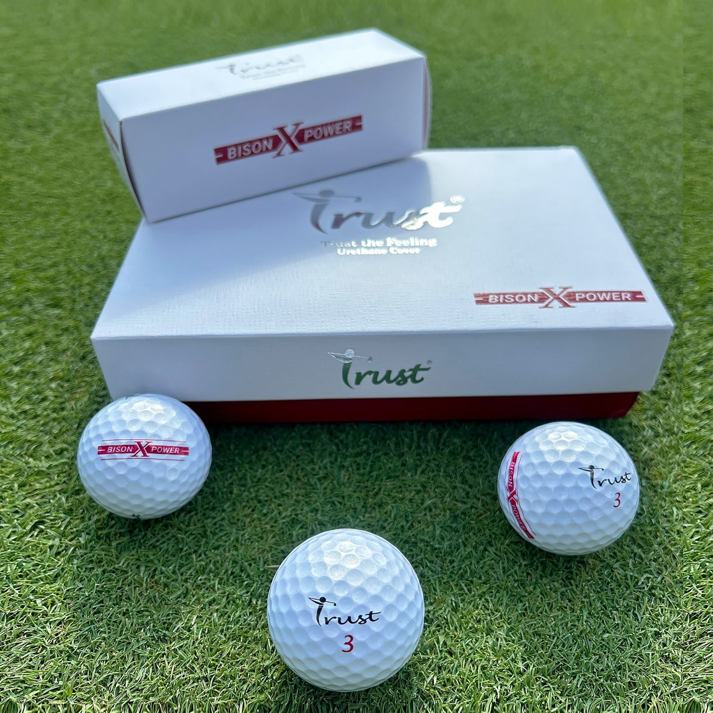 Trust Golf Balls Bison X Power - For ambitious golfers: Extreme distance from 169 km/h, 48 balls 